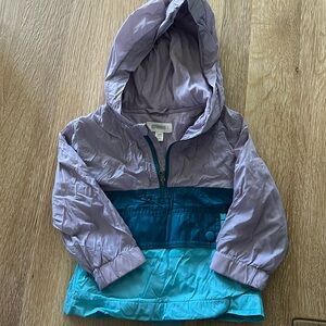 Packable, Lined Half Zip Gymboree Wind Breaker/Rain Jacket. 18-24 mo.